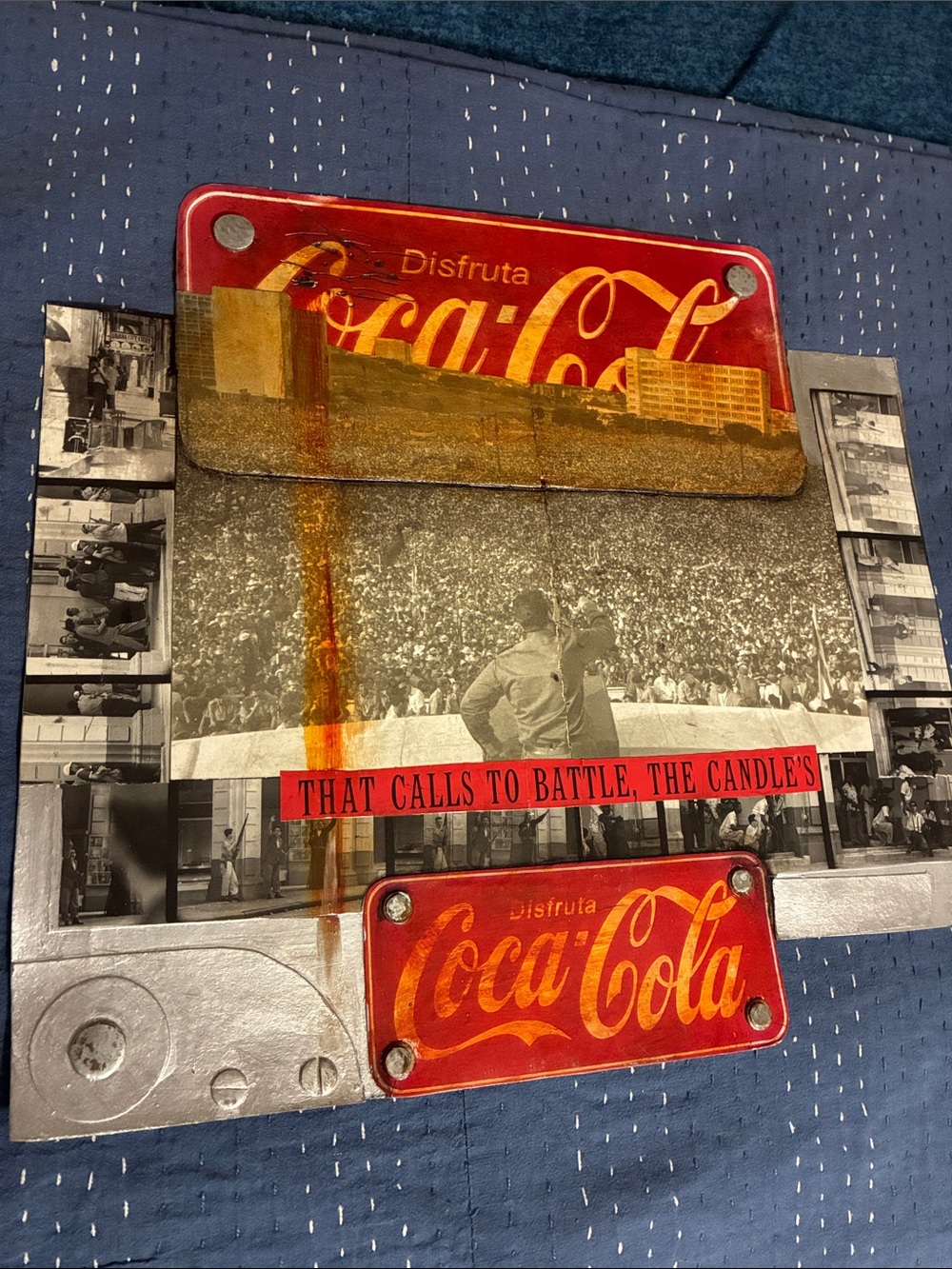 Cuban Red and Gold Mixed Media Sign
With 15 original photos